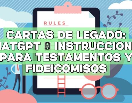 Cartas de legado: ChatGPT – Instrucciones para Testamentos y Fideicomisos