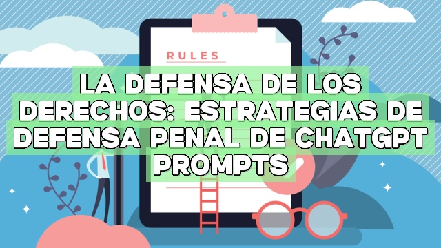 La defensa de los derechos: Estrategias de defensa penal de ChatGPT Prompts